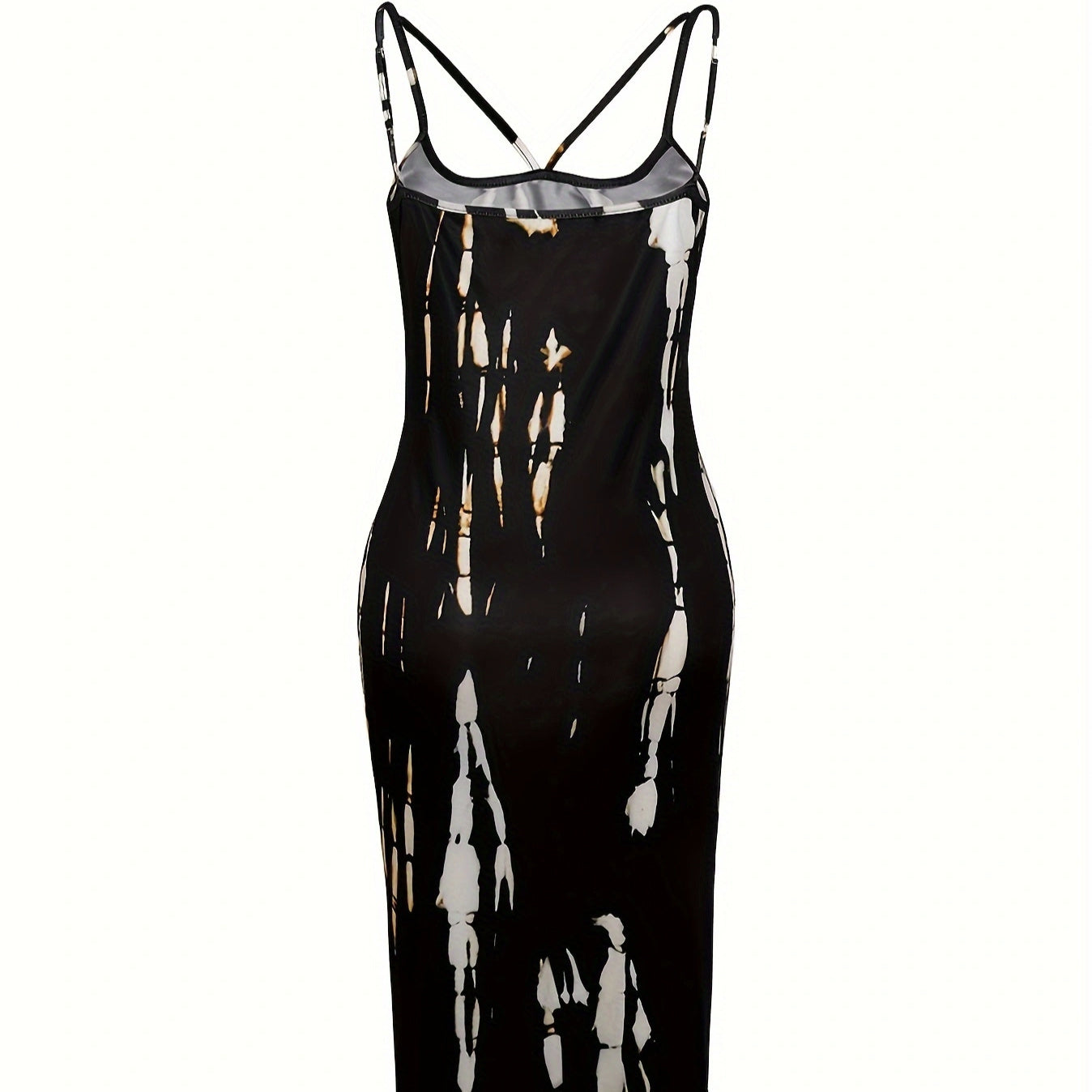 Ladies' Sexy Figure Enhancement Tie Dye Suspender Tight Fashion Versatile Dress