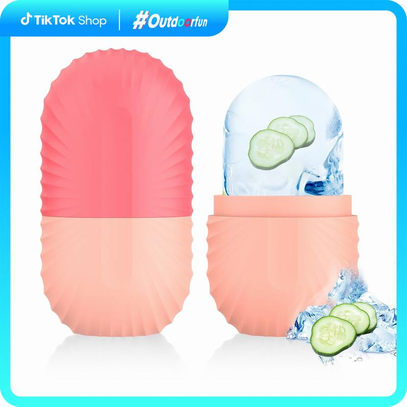 Facial Tool,Ice Molds for Face and Eyes, Beauty Ice Roller Tube, DIY Cooling Facial Cube for Face, Eyes, Swelling, Soothing & Joint Massage, Outdoorfun